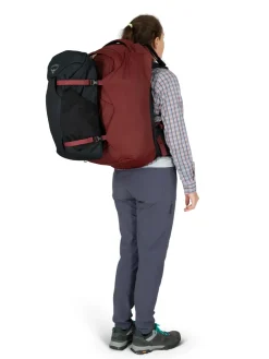 Luggage & Carry-On-Osprey Womens Fairview 40 Travel Pack - Zircon Red