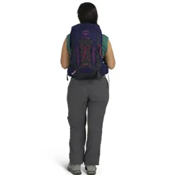 Day Packs-Osprey Womens Tempest 11 Rucksack - Deep Fig-Hotspot Pink