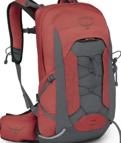 Day Packs-Osprey Womens Tempest 11 Rucksack - Red Pampas-Coal Grey