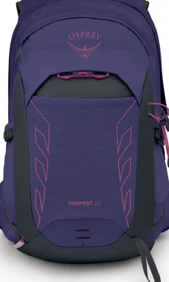 Day Packs-Osprey Womens Tempest 22 Rucksack - Deep Fig-Hotspot Pink