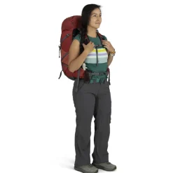 Day Packs-Osprey Womens Tempest 33 Rucksack - Red Pampas-Coal Grey