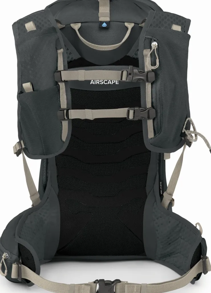 Fast & Light Rucksacks And Vests-Osprey Womens Tempest Velocity 20 Rucksack - Dark Charcoal-Chiru Tan