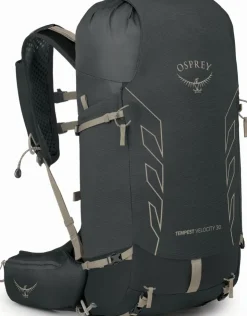 Fast & Light Rucksacks And Vests-Osprey Womens Tempest Velocity 30 Rucksack - Dark Charcoal-Chiru Tan