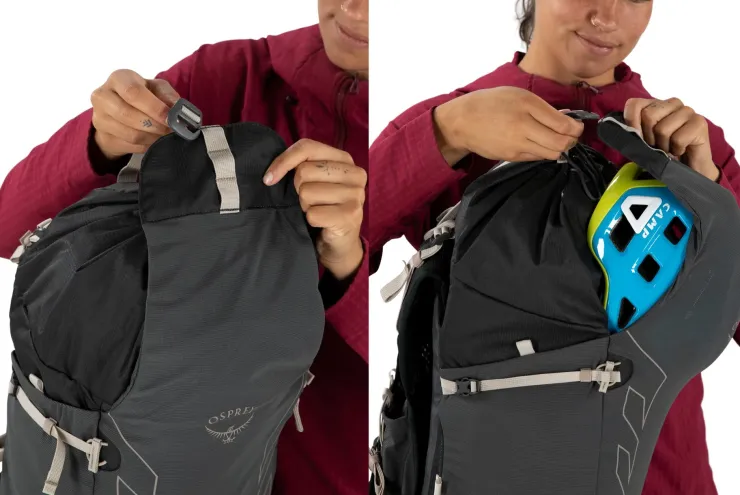 Fast & Light Rucksacks And Vests-Osprey Womens Tempest Velocity 30 Rucksack - Dark Charcoal-Chiru Tan
