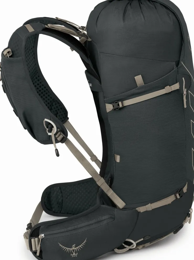 Fast & Light Rucksacks And Vests-Osprey Womens Tempest Velocity 30 Rucksack - Dark Charcoal-Chiru Tan