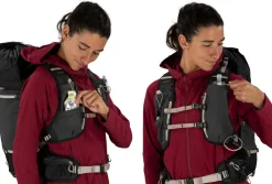 Fast & Light Rucksacks And Vests-Osprey Womens Tempest Velocity 30 Rucksack - Dark Charcoal-Chiru Tan