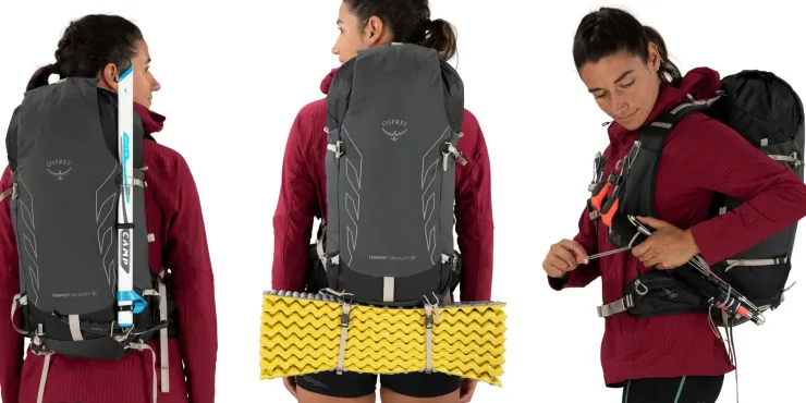 Fast & Light Rucksacks And Vests-Osprey Womens Tempest Velocity 30 Rucksack - Dark Charcoal-Chiru Tan