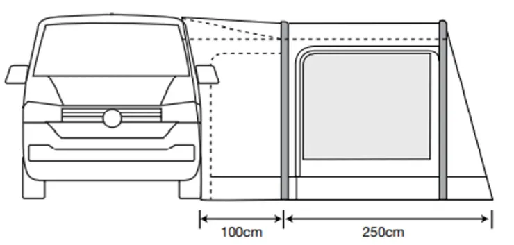 Ex Demo Tents & Camping-Outdoor Revolution Movelite T2R Low Drive-Away Awning - DEMO MODEL