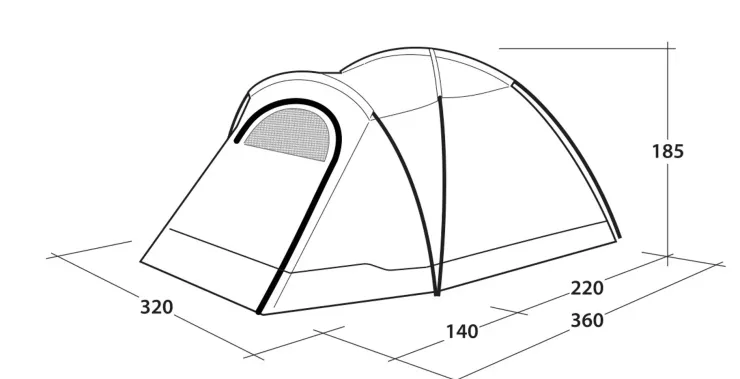 Family & Leisure Tents-Outwell Cloud 5 Tent