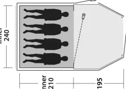 Family & Leisure Tents-Outwell Earth 4 Plus Tent