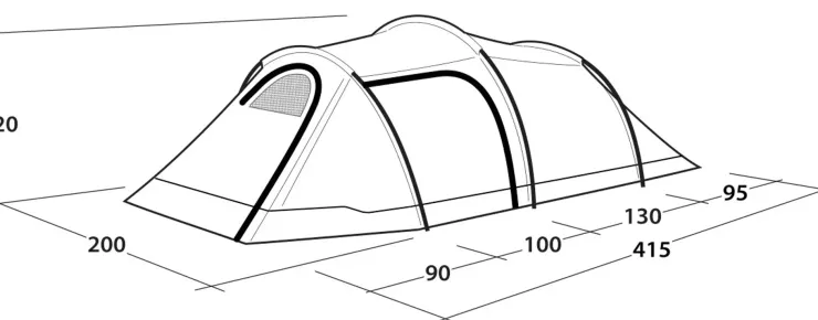 Family & Leisure Tents-Outwell Earth 3 Plus Tent