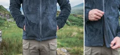 Fleece & Mid Layer-Paramo Mens Bentu Plus Fleece - Dark Grey