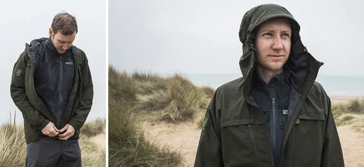 Windshirts-Paramo Mens Bentu Windproof Jacket - Moss