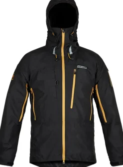 Windshirts-Paramo Mens Enduro Windproof Jacket - Black-Gold Zip