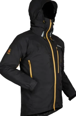 Windshirts-Paramo Mens Enduro Windproof Jacket - Black-Gold Zip