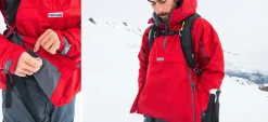 Waterproof Jackets-Paramo Mens Velez Adventure Smock - Fire
