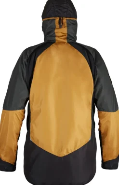 Waterproof Jackets-Paramo Mens Velez Evolution Hybrid Smock - Cumin-Steel-Black