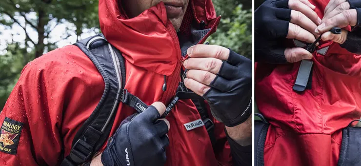 Waterproof Jackets-Paramo Mens Velez Jacket - Fire
