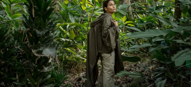 Waterproof Jackets|Waterproof Jackets-Paramo Unisex Poncho - Moss