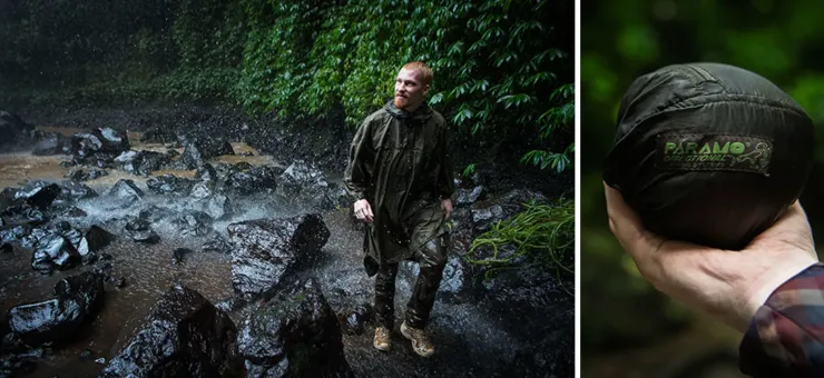 Waterproof Jackets|Waterproof Jackets-Paramo Unisex Poncho - Moss