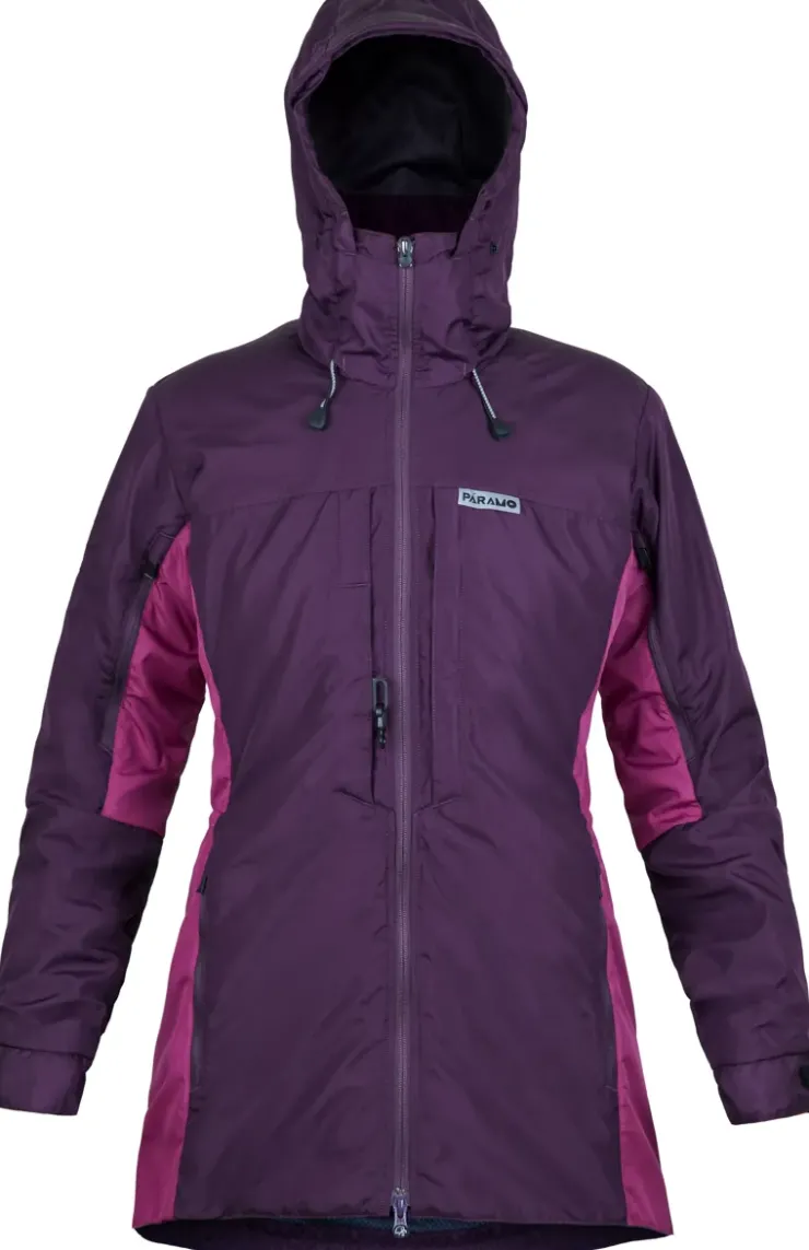 Waterproof Jackets-Paramo Womens Alta III Jacket - Elderberry-Foxglove Trim
