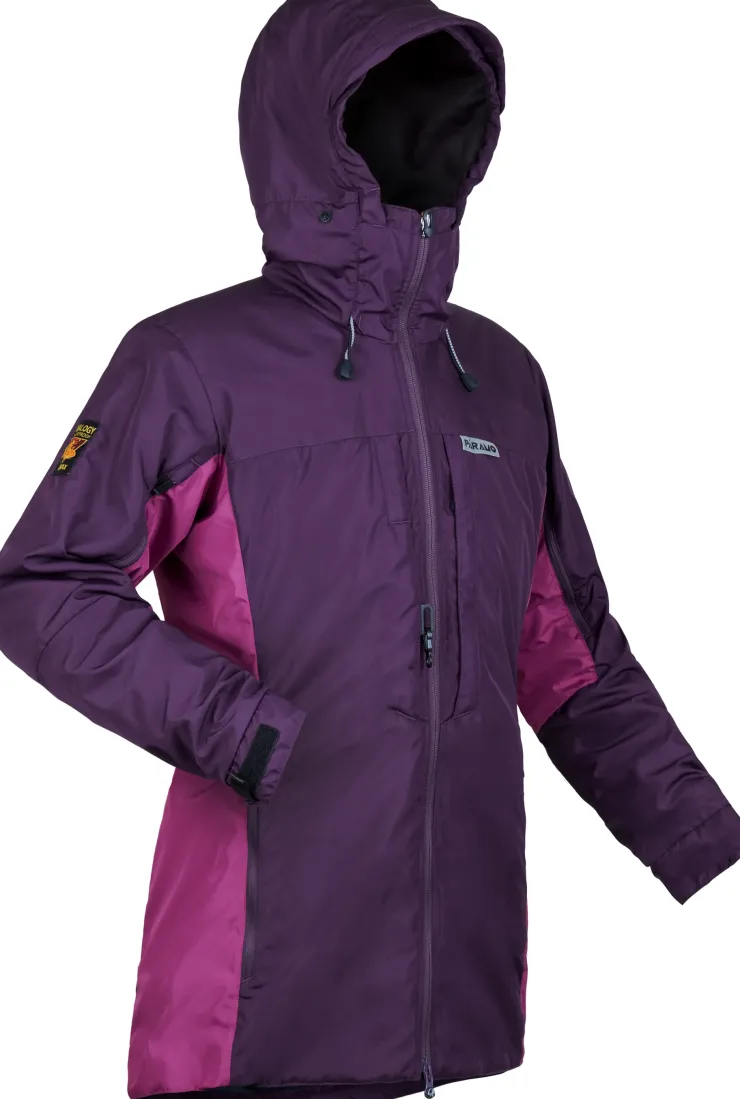 Waterproof Jackets-Paramo Womens Alta III Jacket - Elderberry-Foxglove Trim