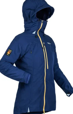 Windshirts-Paramo Womens Ventura Windproof Jacket - Midnight-Gold Zip