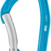 Carabiners & Quickdraws-Petzl Djinn Bent Gate Carabiner - Turquoise