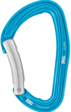Carabiners & Quickdraws-Petzl Djinn Bent Gate Carabiner - Turquoise