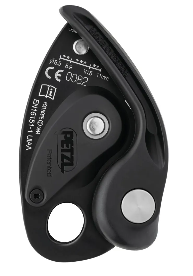 Belay & Protection-Petzl GRIGRI Belay Device - Red/ Orange