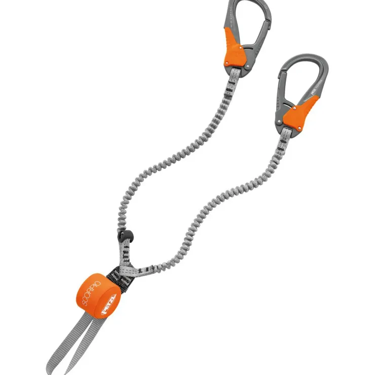 Carabiners & Quickdraws-Petzl Scorpio Eashook Via Ferrata Lanyard