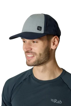 Hats-Rab Calet Embroidery Cap - Anthracite-Light Zinc