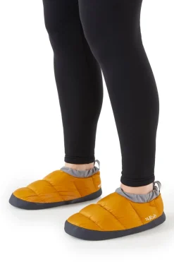 Slippers-Rab Down Hut Slippers - Dark Butternut