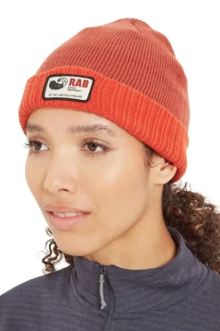 Hats-Rab Essential Beanie - Tuscan Red-Red Grapefruit