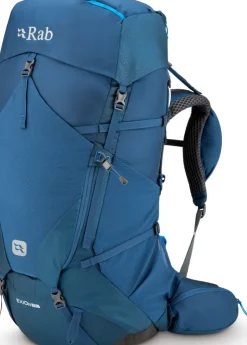 Backpacking Packs-Rab Exion 65 Rucksack - Tempest Blue - M-L