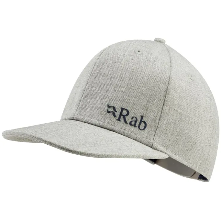 Hats-Rab Flatiron Logo Cap - Grey Marl