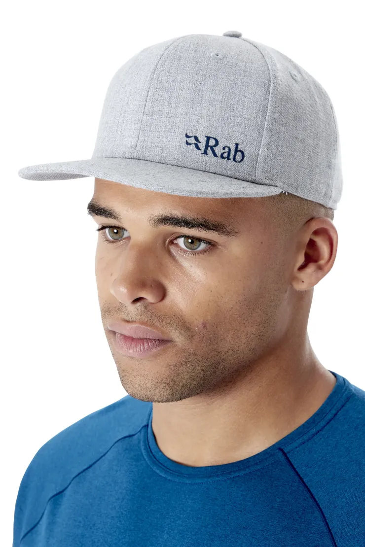Hats-Rab Flatiron Logo Cap - Grey Marl