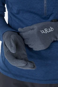 Gloves-Rab Geon Gloves - Black-Steel Marl