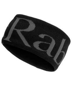 Hats-Rab Knitted Logo Headband - Anthracite
