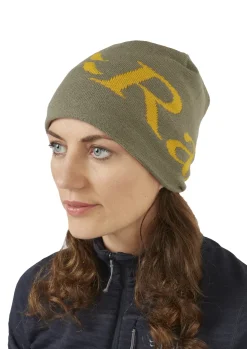 Hats-Rab Logo Beanie - Light Khaki-Sahara