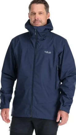 Waterproof Jackets-Rab Mens Arc Eco Jacket - Deep Ink