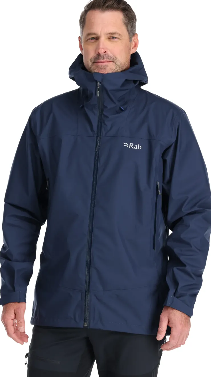 Waterproof Jackets-Rab Mens Arc Eco Jacket - Deep Ink