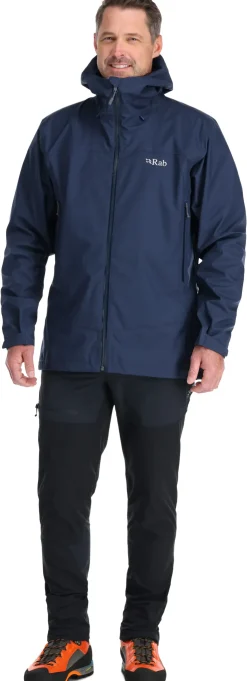Waterproof Jackets-Rab Mens Arc Eco Jacket - Deep Ink