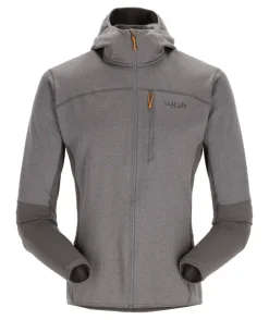 Fleece & Mid Layer-Rab Mens Ascendor Hoody - Graphene