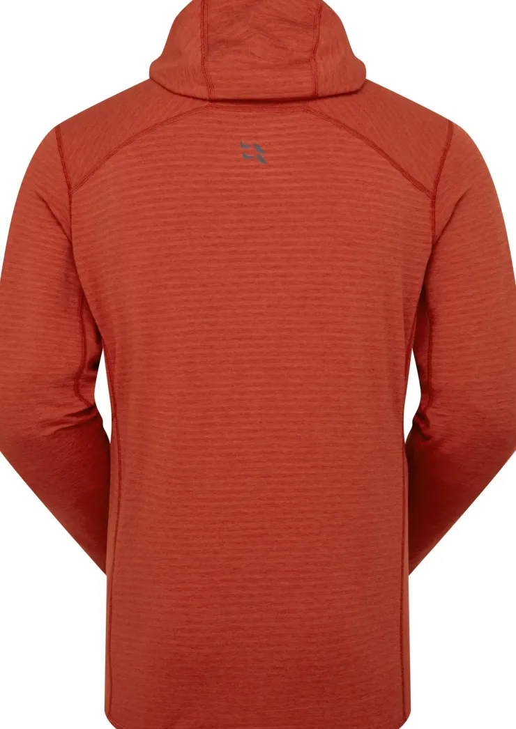 Fleece & Mid Layer-Rab Mens Ascendor Light Hoody - Tuscan Red