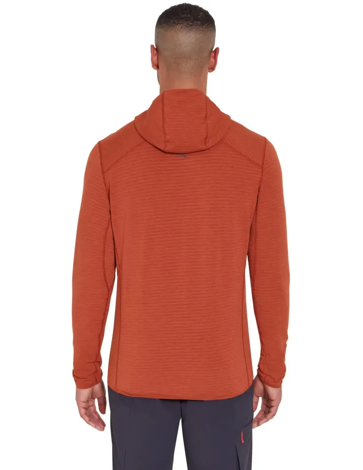 Fleece & Mid Layer-Rab Mens Ascendor Light Hoody - Tuscan Red