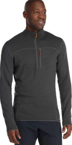 Fleece & Mid Layer-Rab Mens Ascendor Light Pull-On - Graphene