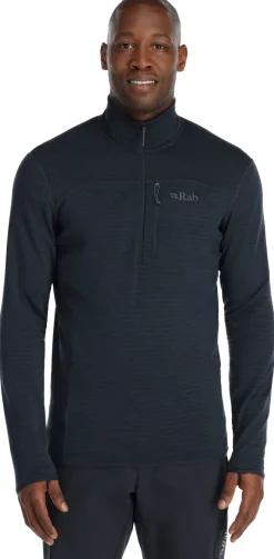 Fleece & Mid Layer-Rab Mens Ascendor Light Pull-On - Beluga
