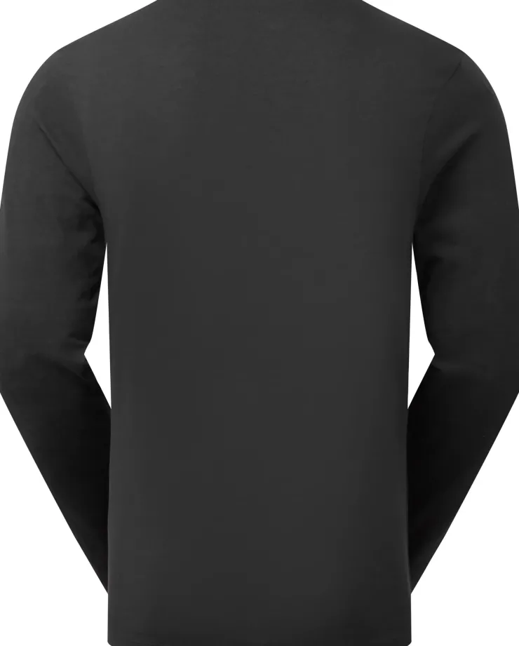 T-Shirts & Baselayers-Rab Mens Basecamp Logo Badge LS Tee - Beluga