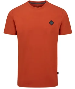 T-Shirts & Baselayers-Rab Mens Basecamp Logo Badge Tee - Red Clay